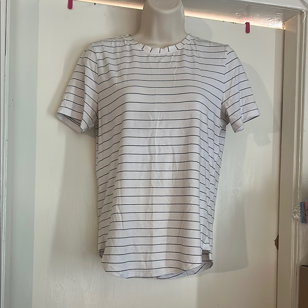 Classic White Striped Men's Shirt